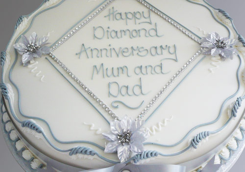 Diamond Anniversary celebration cake